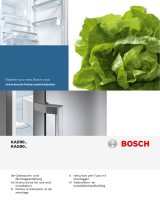 Bosch KAD90VB20G/01 Manuale del proprietario