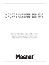 Magnat Monitor Supreme Sub 302A Manuale del proprietario