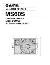 Yamaha MS60S Manuale del proprietario