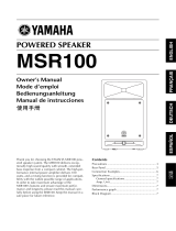 Yamaha MSR100 Manuale utente
