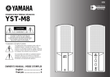 Yamaha YST-M8 Manuale utente