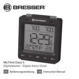 Bresser MyTime Easy II Radio controlled Alarm Clock Manuale del proprietario
