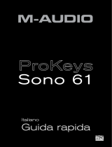 M-Audio PROKEYS SONO 61 Guida Rapida