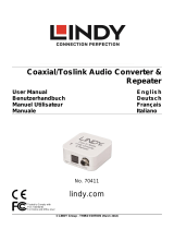 Lindy SPDIF Digital / Toslink Audio Converter and Repeater Manuale utente