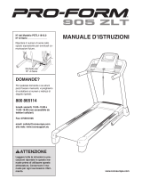 ProForm 905 Zlt Treadmill Manuale del proprietario