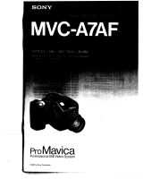 Sony Mavica MVC-A7AF Manuale utente