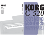 Korg C520 Manuale utente