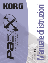 Korg PA3X Manuale del proprietario