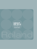 Roland HP-207 Manuale utente