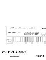 Roland RD-700GX Manuale utente