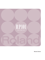 Roland RP-101 Manuale utente