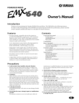 Yamaha EMX 640 Manuale del proprietario