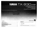 Yamaha TX-930 Manuale del proprietario