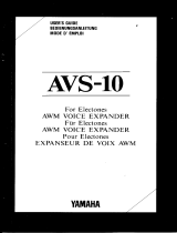 Yamaha AVS-10 Manuale del proprietario