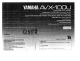 Yamaha AVX-100U Manuale del proprietario
