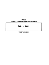 Yamaha FVX-1 Manuale del proprietario