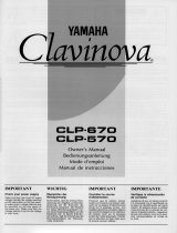Yamaha Clavinova CLP-570 Manuale del proprietario
