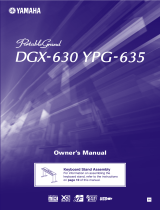 Yamaha DGX630B - 88 Key Portable Grand Manuale del proprietario