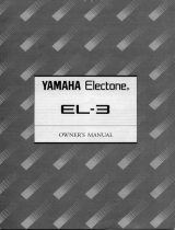 Yamaha EL-3 Manuale del proprietario