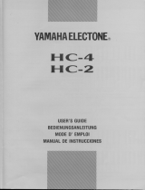 Yamaha Electone HC-2 Manuale utente