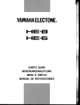 Yamaha HE-8 Manuale del proprietario