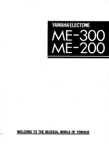 Yamaha ME-200 Manuale del proprietario