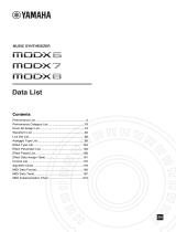 Yamaha MODX7 Scheda dati