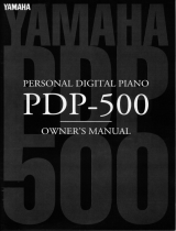 Yamaha PDP-500 Manuale del proprietario