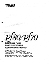 Yamaha pf80 Manuale del proprietario
