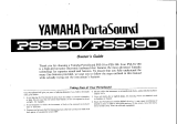 Yamaha PortaSound PSS-190 Manuale del proprietario
