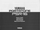 Yamaha Portatone PSR-16 Manuale utente