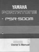 Yamaha PSR-500m Manuale del proprietario