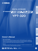 Yamaha PSR-E323 Manuale del proprietario