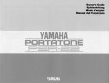 Yamaha Portatone PSR-22 Manuale del proprietario