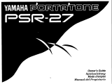 Yamaha PSR-27 Manuale del proprietario