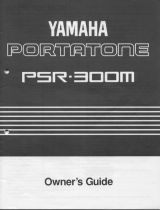 Yamaha PSR-300m Manuale del proprietario
