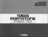 Yamaha PSR-70 Manuale del proprietario
