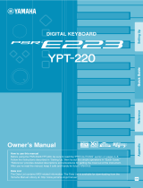 Yamaha YPT210 - Portable Keyboard w/ 61 Full-Size Keys Manuale del proprietario