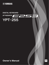 Yamaha Digital Keyboard PSR-E253 YPT-255 Manuale utente