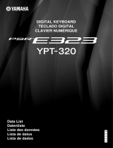 Yamaha PSR-E323 Scheda dati