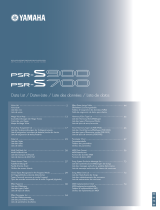 Yamaha PSR-S900 Scheda dati