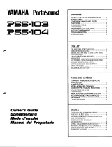 Yamaha PSS-104 Manuale del proprietario