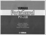 Yamaha PSS-260 Manuale del proprietario