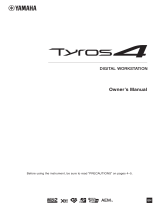 Yamaha Tyros4 Manuale del proprietario