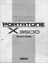 Yamaha X3500 Manuale del proprietario