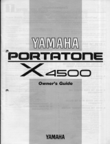 Yamaha Portatone X4500 Manuale del proprietario