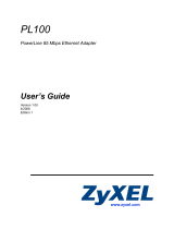 ZyXEL PL100 Manuale utente