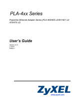 ZyXEL Powerline Ethernet Multiplug Center PLA491 Manuale utente
