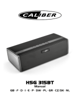 Caliber HSG315BT Manuale del proprietario