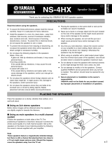 Yamaha NS-4HX Manuale utente